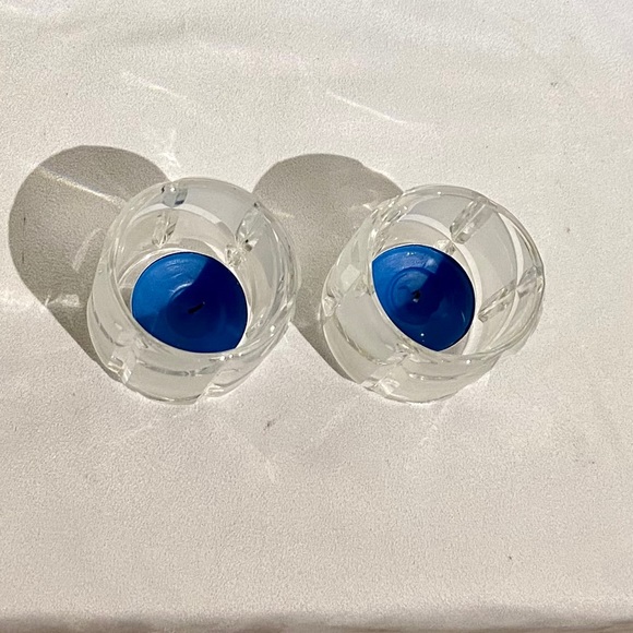 PartyLite Counterpoint Pair Crystal Candle holders - Picture 3 of 3